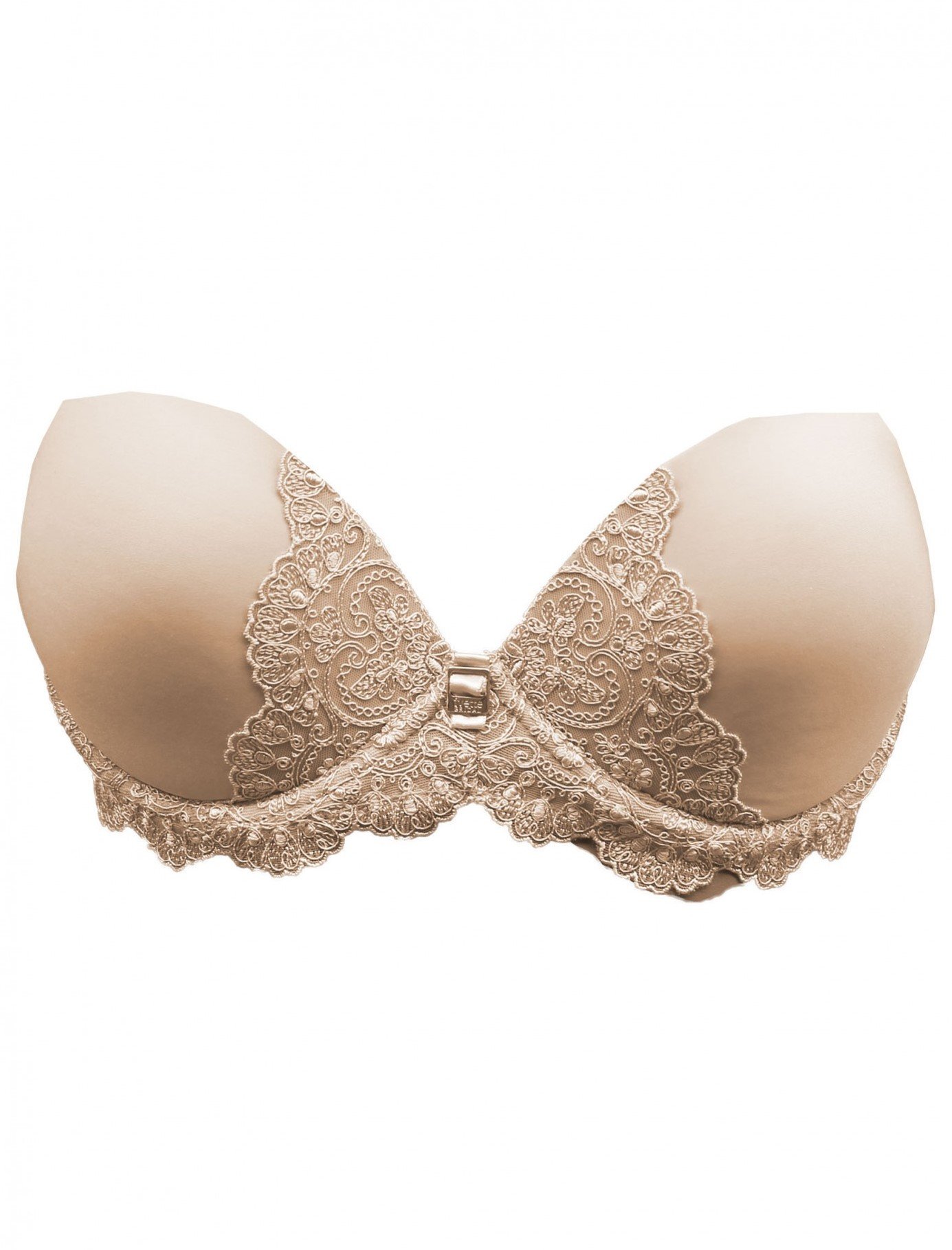 Heritage Nude Strapless Low-Cut Neckline Bra with Push Up