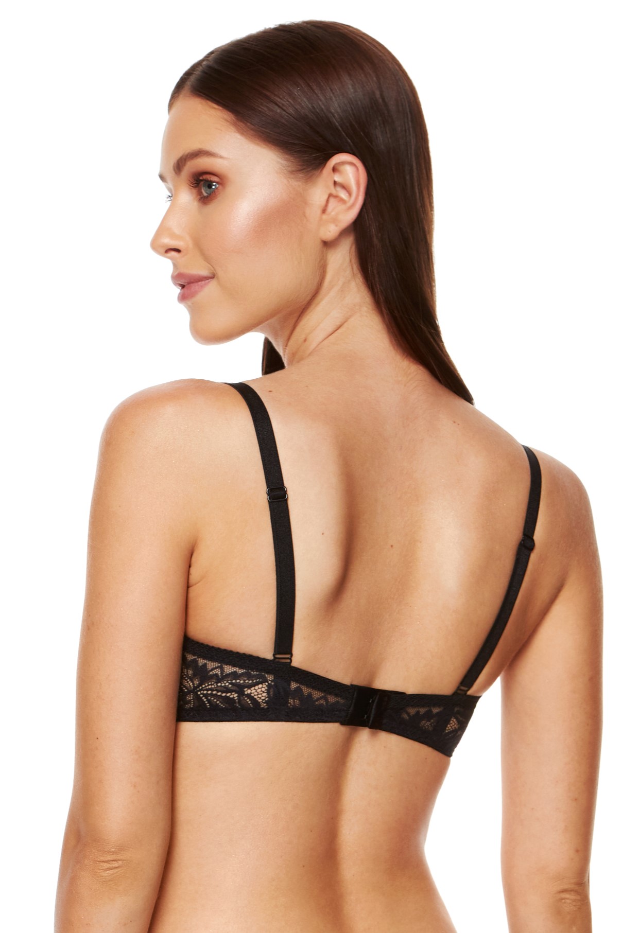 Soutien Decotado com Push Up Removível Amber Preto 3