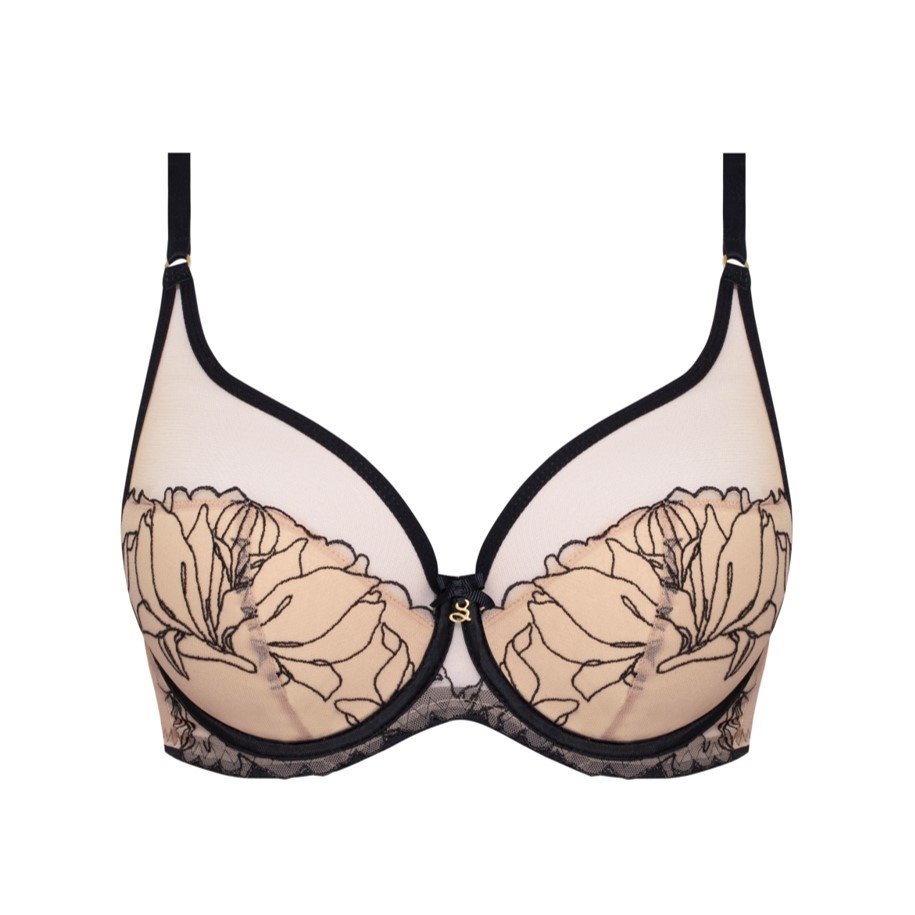 Moulded Cup Bra with Embroidery Irina Tattoo