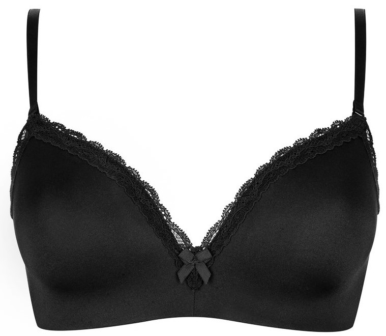 Soutien Decotado de Copa Moldada Sem Aros Soft Molded Wireless Preto