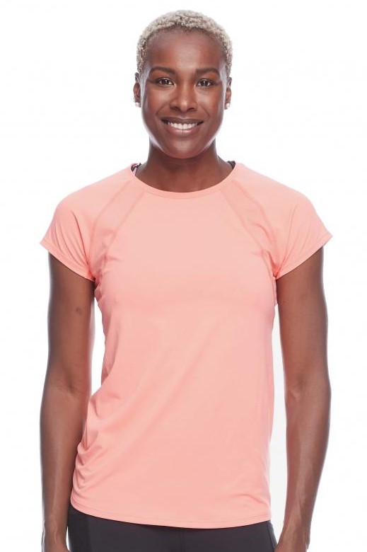 T-shirt Desportiva de Manga Curta Mistral Peach