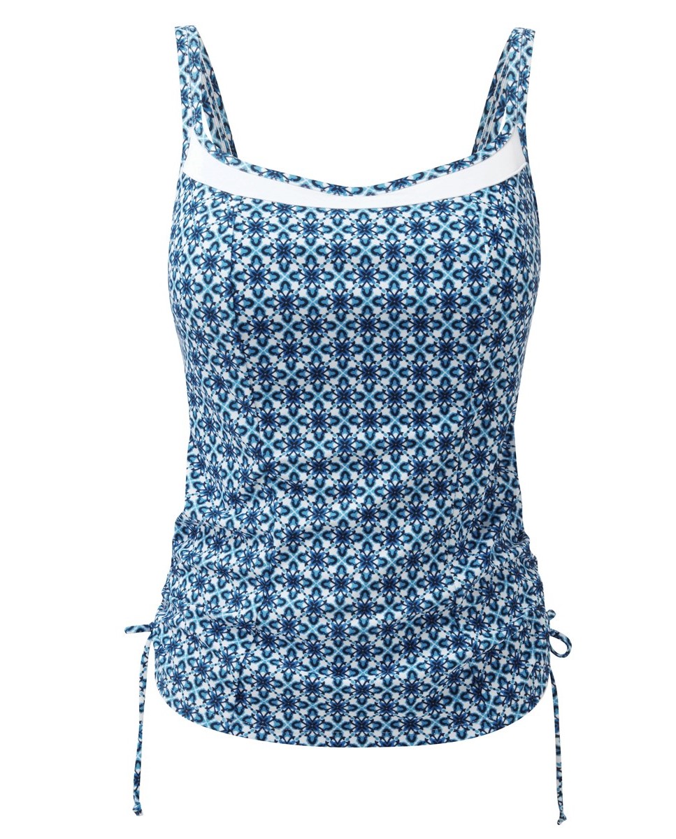 Non-padded Blaconnet Tankini Rocha Mosaic Print