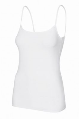 Soft & Smooth White Thin Straps Top