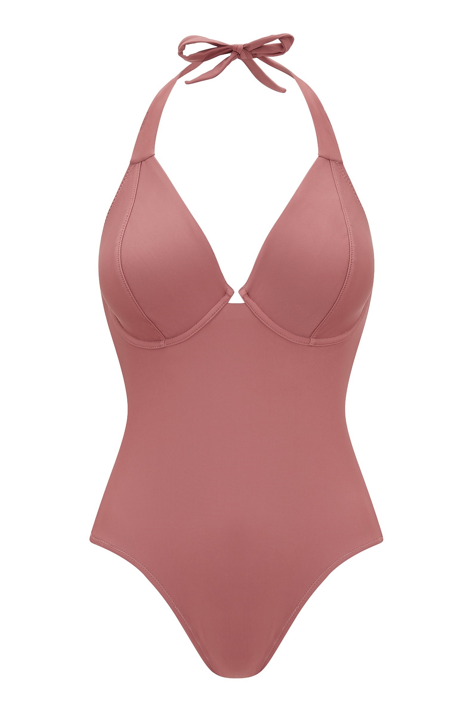 Fato de Banho Halterneck com Aros Dune Deco Rose